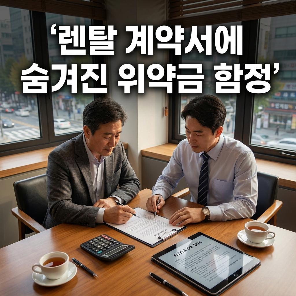 렌탈 계약서에 숨겨진 위약금 함정 - 대표가 직접 겪은 이야기
